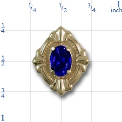 80883 Sapphire Bracelet Slide 
